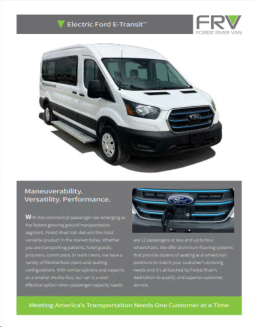 Electric Ford E-Transit Brochure